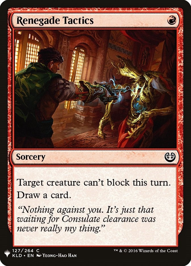 Image for Renegade Tactics (127) [The List Reprints] - Magic: The Gathering