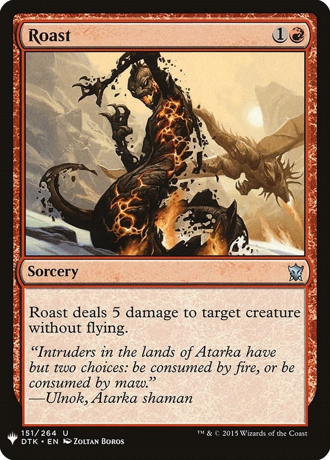 Image for Roast (151) [The List Reprints] - Magic: The Gathering