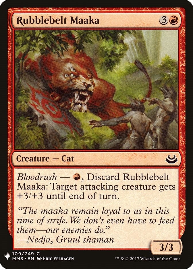 Image for Rubblebelt Maaka (109) [The List Reprints] - Magic: The Gathering
