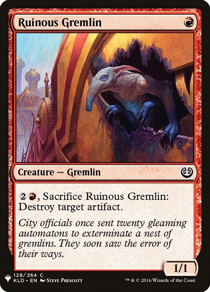Image for Ruinous Gremlin (128) [The List Reprints] - Magic: The Gathering