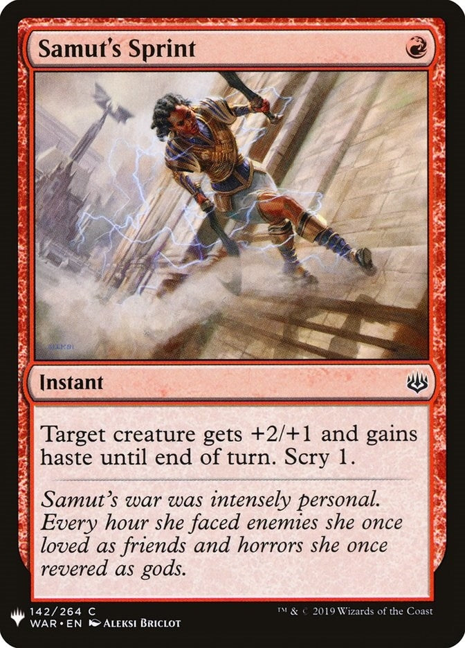 Image for Samut's Sprint (142) [The List Reprints] - Magic: The Gathering