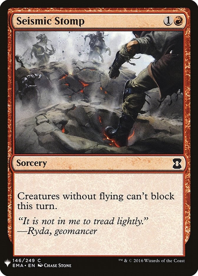 Image for Seismic Stomp (146) [The List Reprints] - Magic: The Gathering