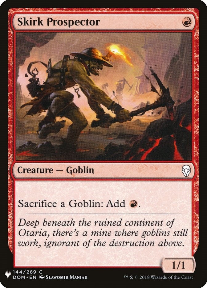 Image for Skirk Prospector (144) [The List Reprints] - Magic: The Gathering