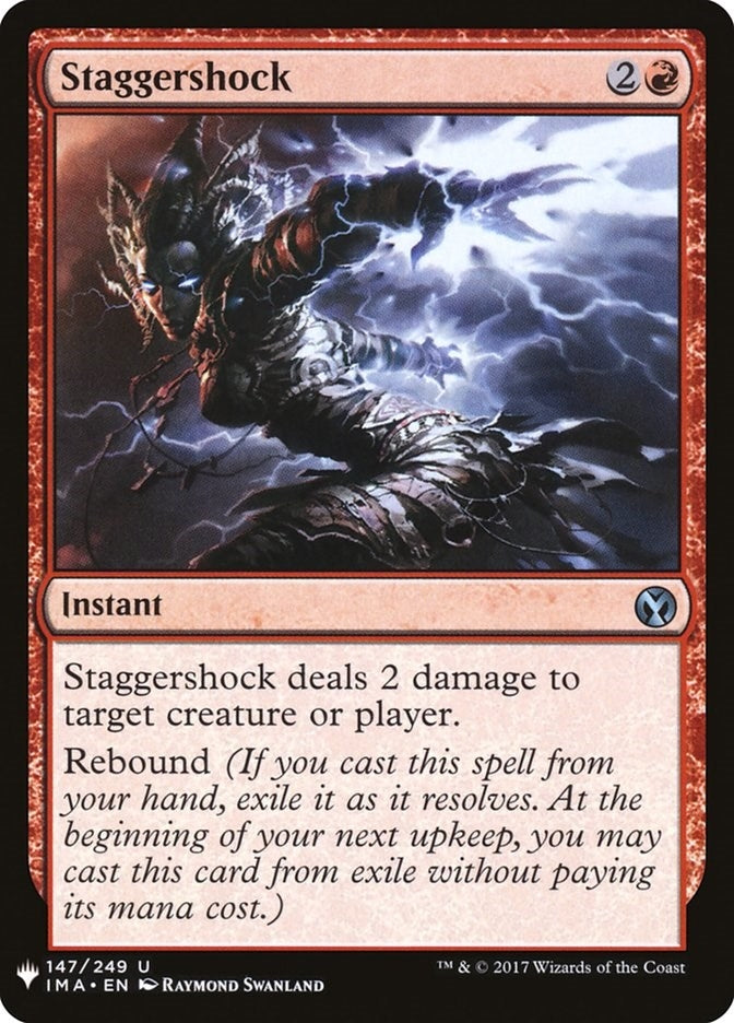 Image for Staggershock (147) [The List Reprints] - Magic: The Gathering