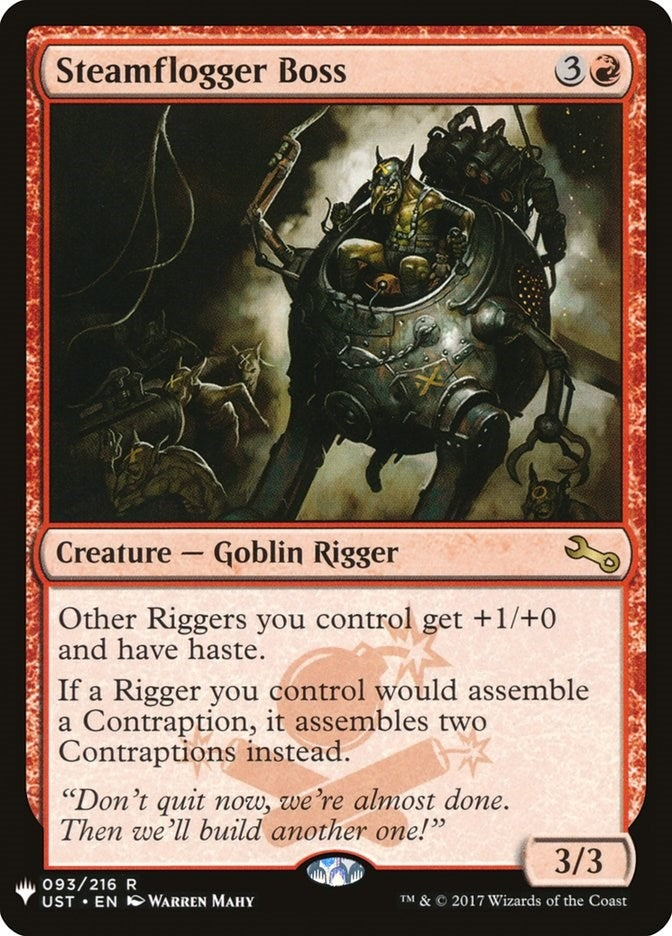 Image for Steamflogger Boss (093/216) [The List Reprints] - Magic: The Gathering
