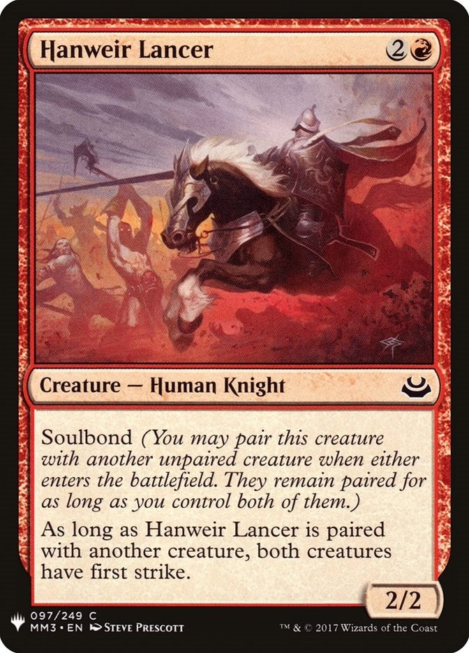 Hanweir Lancer (97) [The List Reprints]