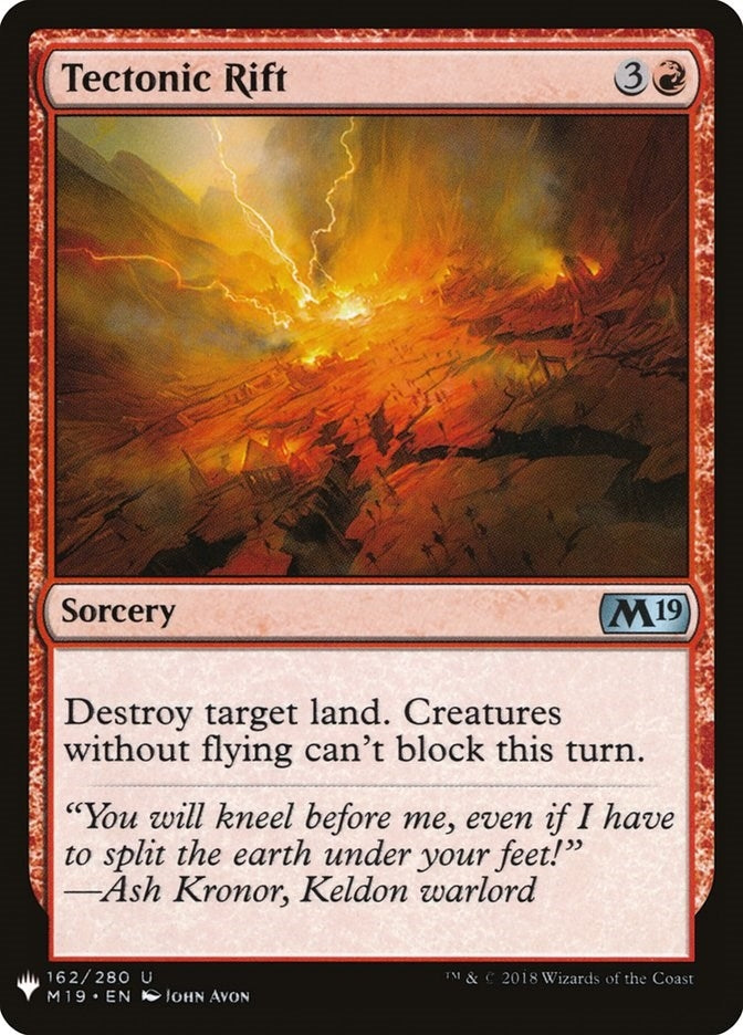 Image for Tectonic Rift (162) [The List Reprints] - Magic: The Gathering