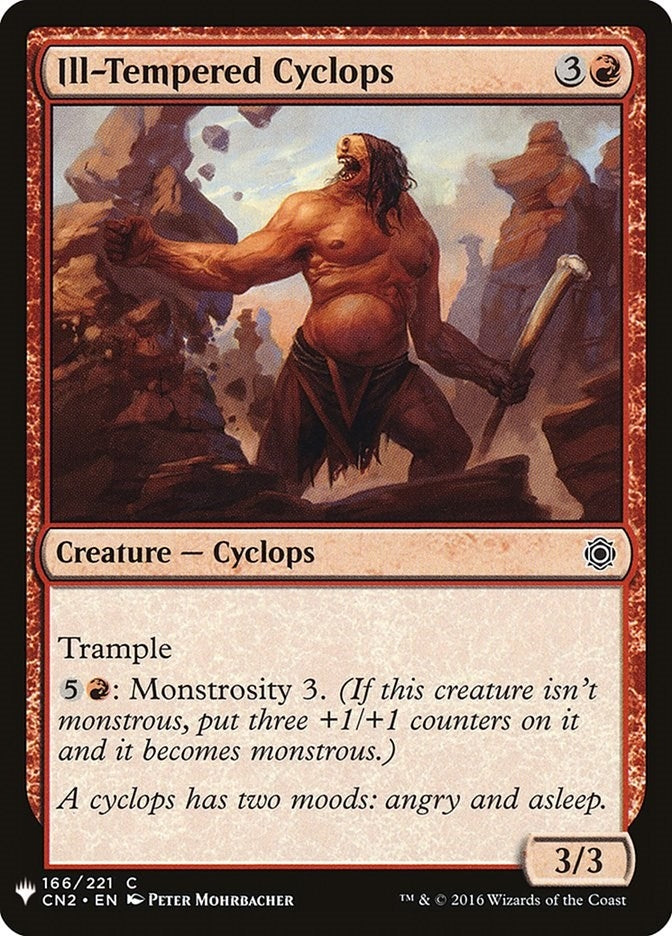 Image for Ill-Tempered Cyclops (166) [The List Reprints] - Magic: The Gathering
