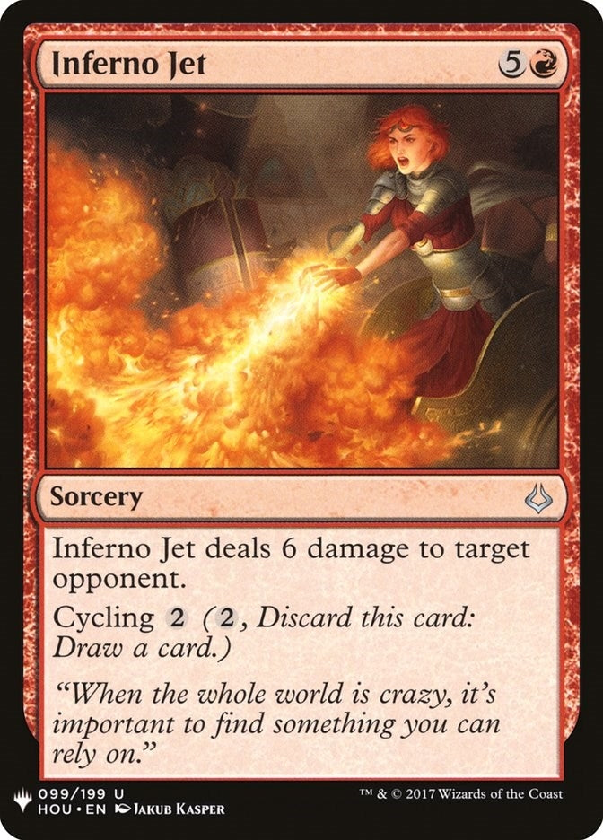 Image for Inferno Jet (99) [The List Reprints] - Magic: The Gathering