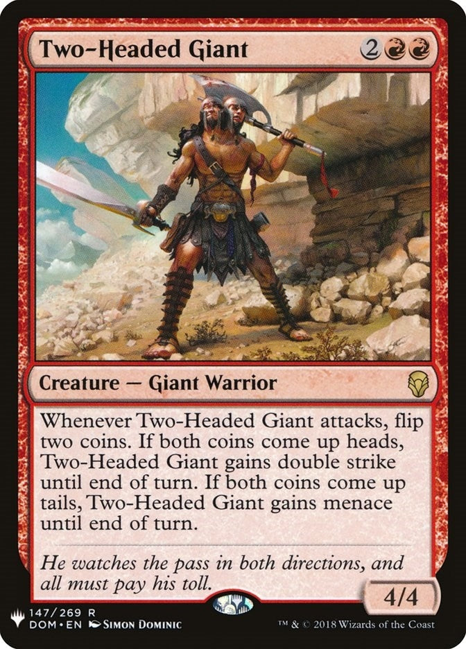Image for Two-Headed Giant (147) [The List Reprints] - Magic: The Gathering