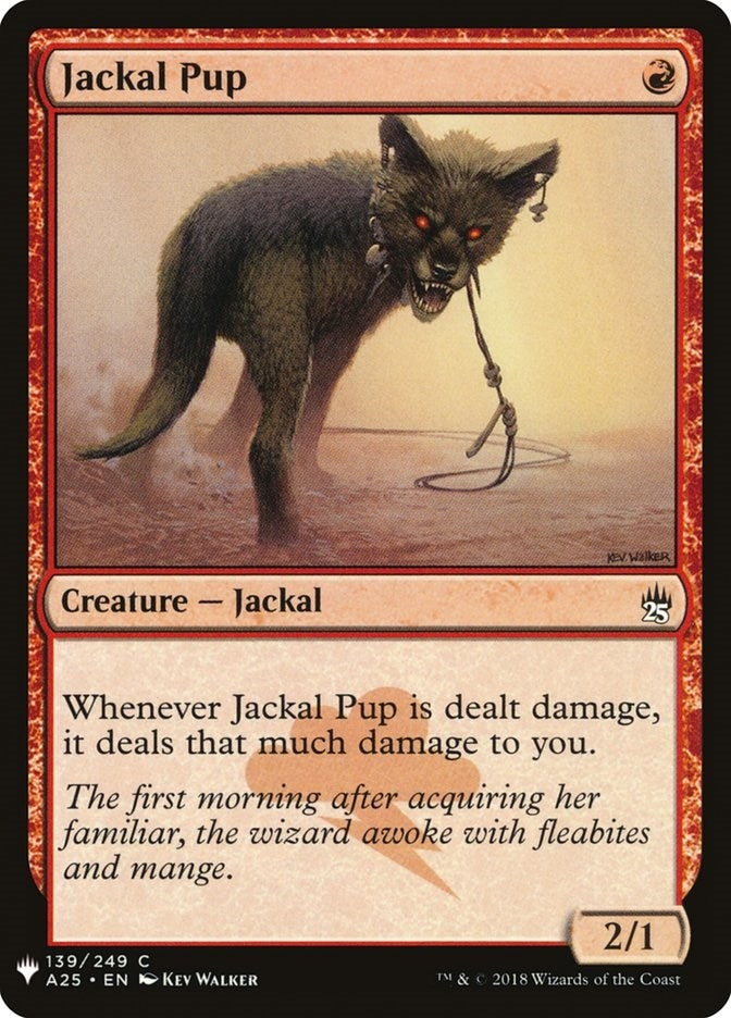 Image for Jackal Pup (139) [The List Reprints] - Magic: The Gathering