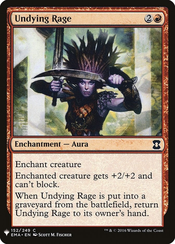 Image for Undying Rage (152) [The List Reprints] - Magic: The Gathering
