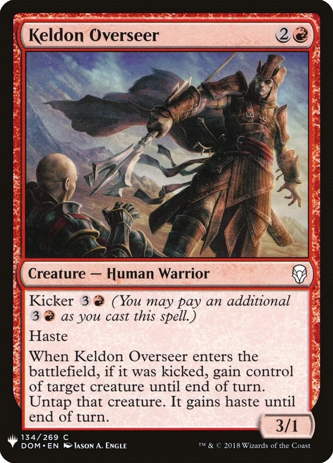 Image for Keldon Overseer (134) [The List Reprints] - Magic: The Gathering