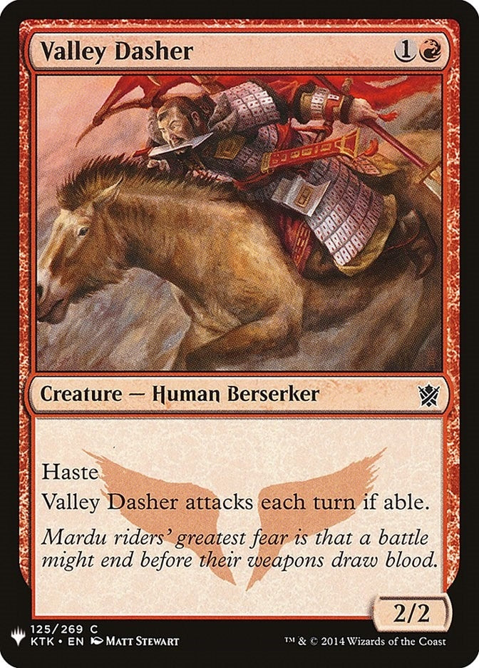 Image for Valley Dasher (125) [The List Reprints] - Magic: The Gathering