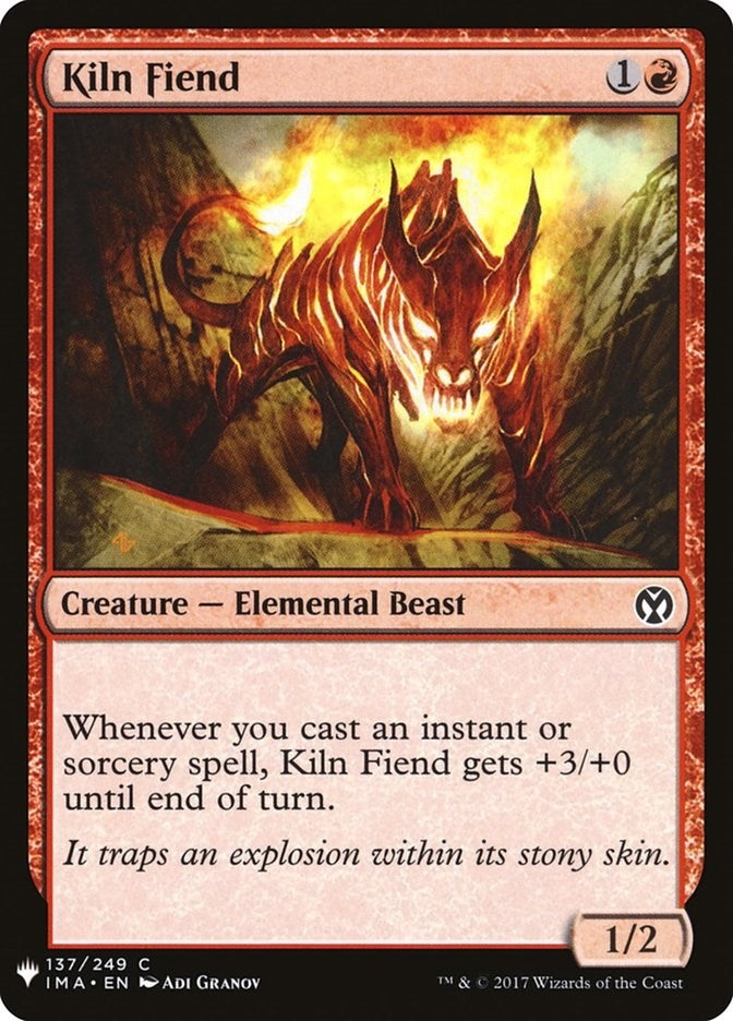Image for Kiln Fiend (137) [The List Reprints] - Magic: The Gathering