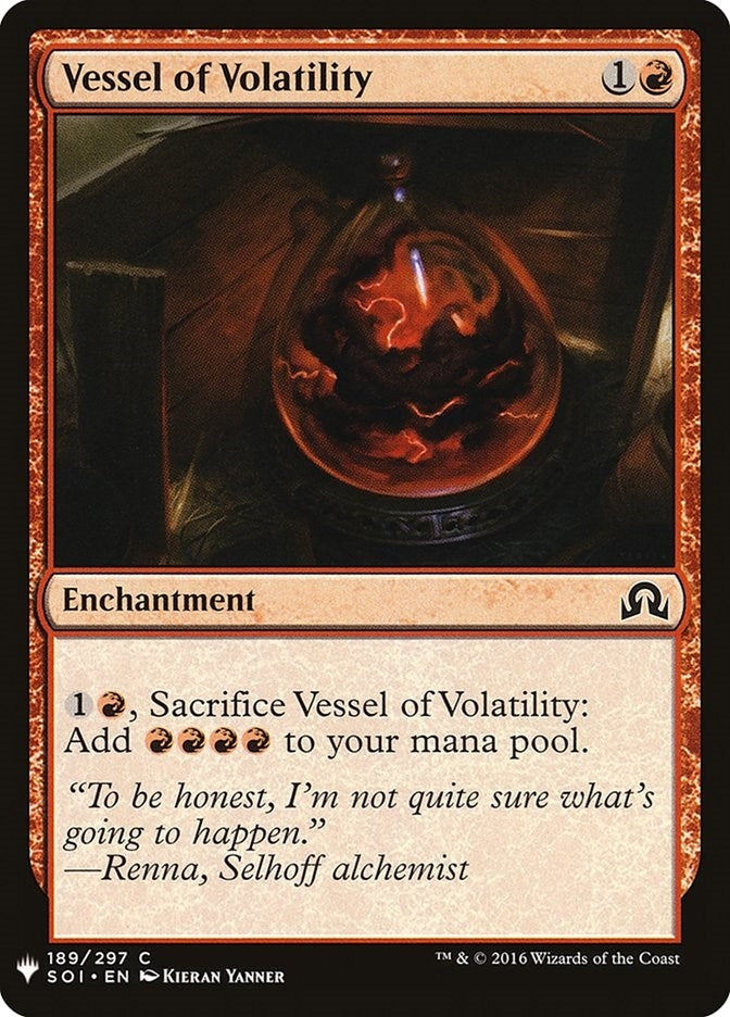 Image for Vessel of Volatility (189) [The List Reprints] - Magic: The Gathering