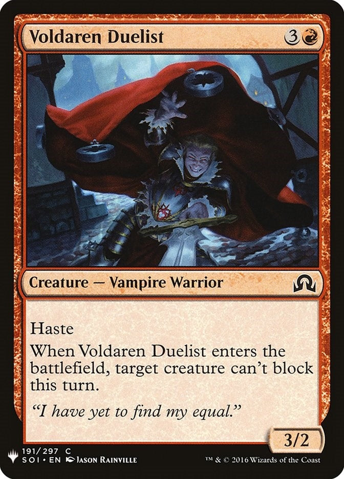 Image for Voldaren Duelist (191) [The List Reprints] - Magic: The Gathering