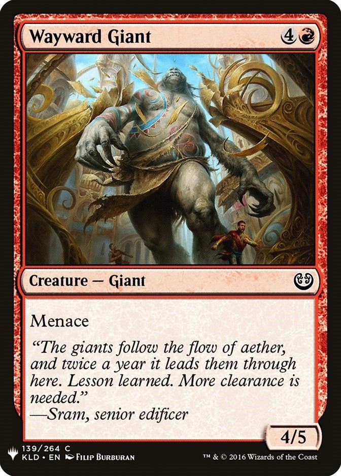 Image for Wayward Giant (139) [The List Reprints] - Magic: The Gathering