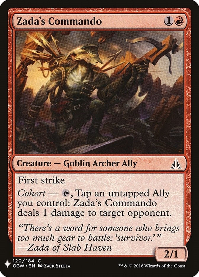 Image for Zada's Commando (120) [The List Reprints] - Magic: The Gathering