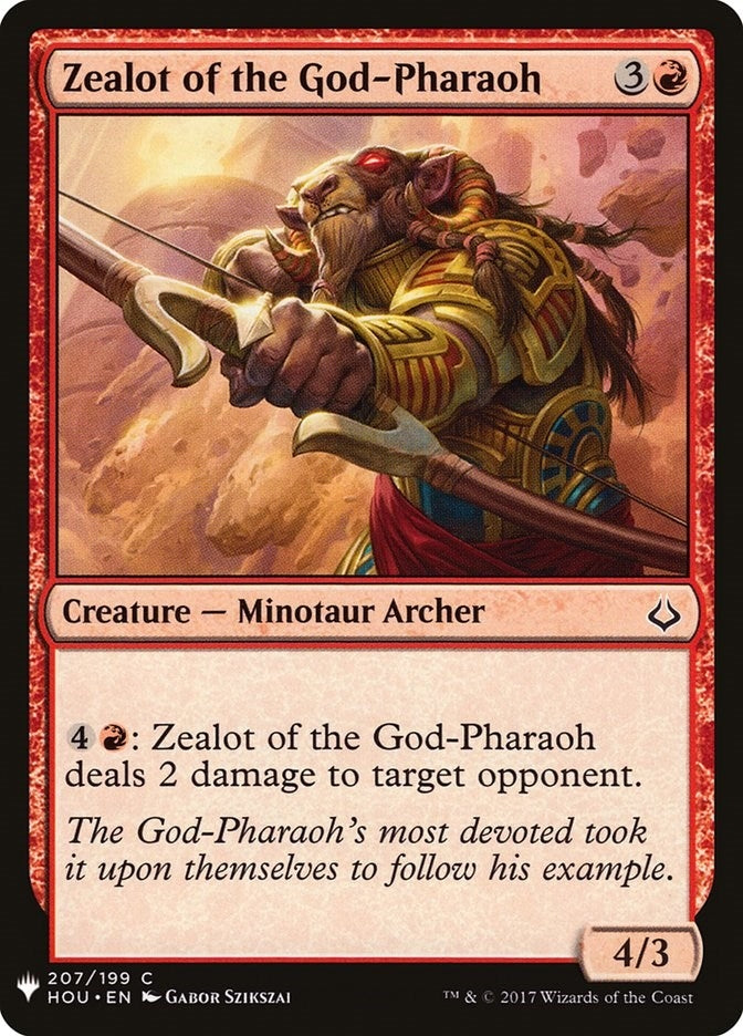 Image for Zealot of the God-Pharaoh (207) [The List Reprints] - Magic: The Gathering