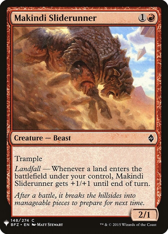 Image for Makindi Sliderunner (148) [The List Reprints] - Magic: The Gathering