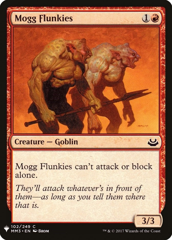Image for Mogg Flunkies (102) [The List Reprints] - Magic: The Gathering