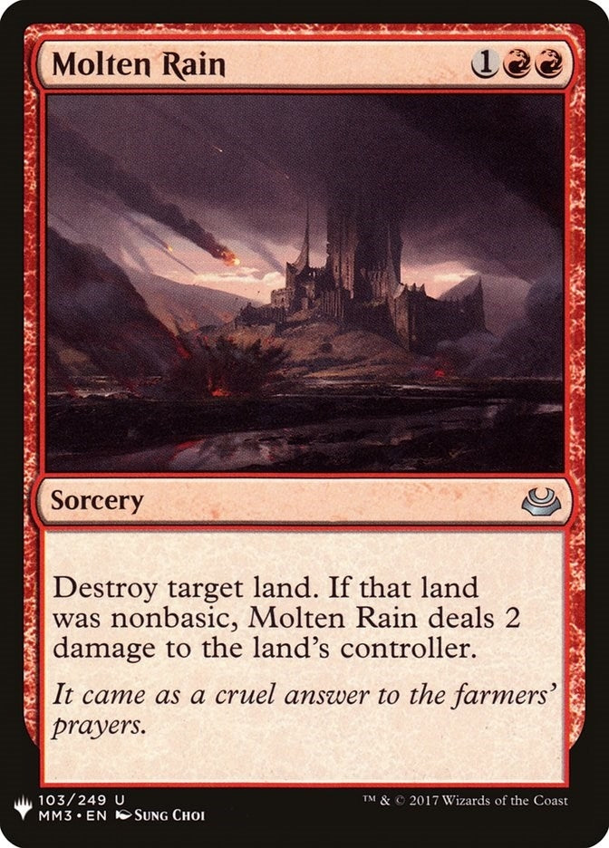 Image for Molten Rain (103) [The List Reprints] - Magic: The Gathering