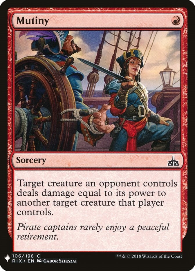 Image for Mutiny (106) [The List Reprints] - Magic: The Gathering