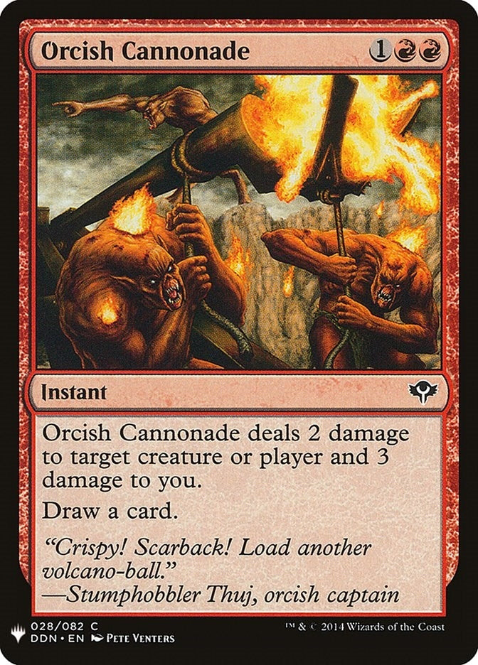 Image for Orcish Cannonade (28) [The List Reprints] - Magic: The Gathering