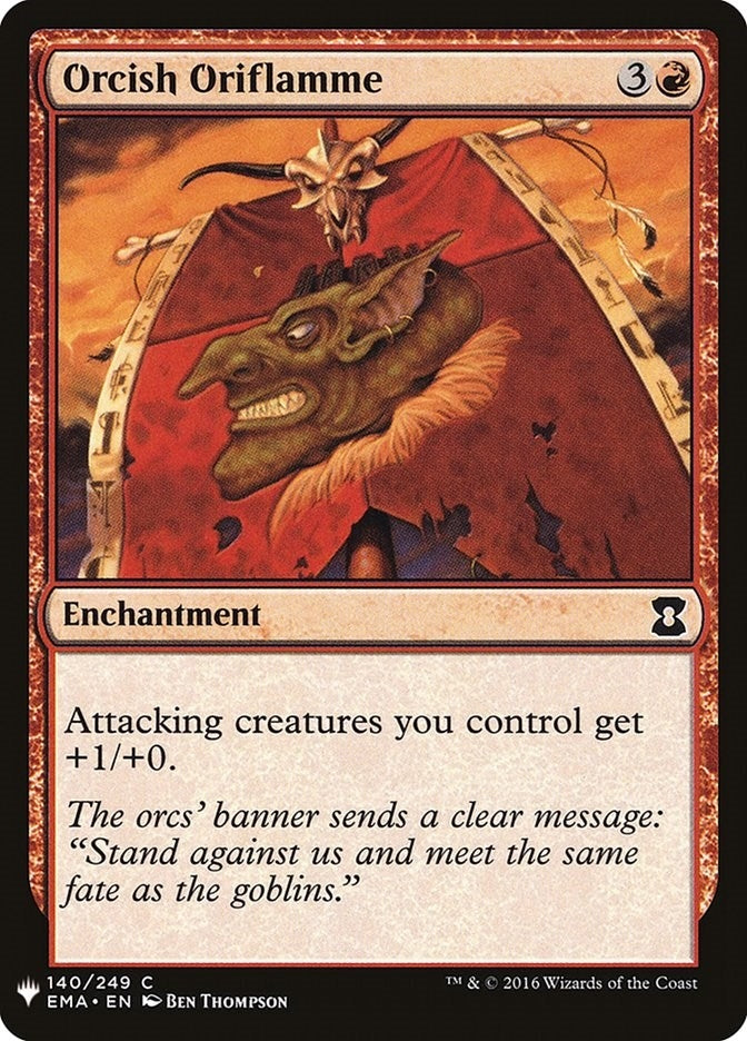 Image for Orcish Oriflamme (140) [The List Reprints] - Magic: The Gathering