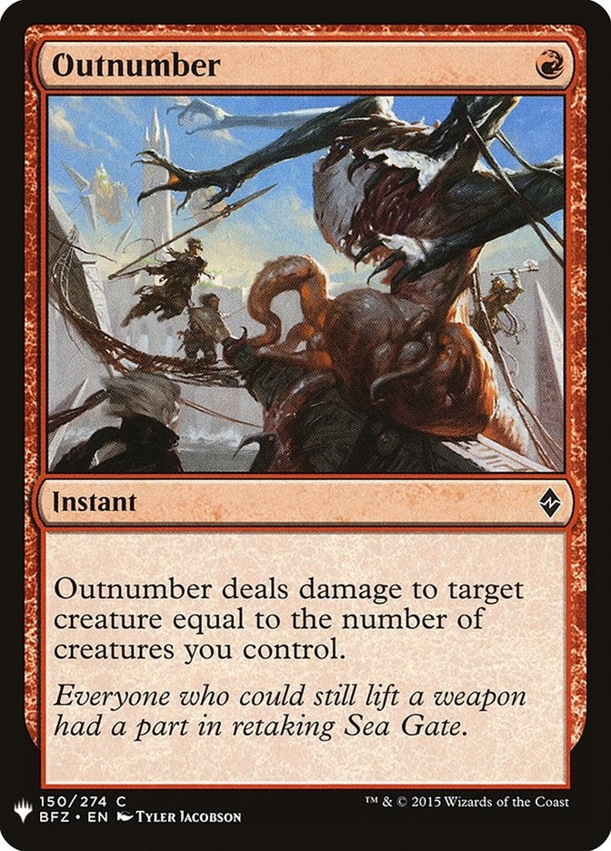 Image for Outnumber (150) [The List Reprints] - Magic: The Gathering