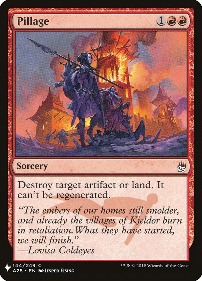 Image for Pillage (144) [The List Reprints] - Magic: The Gathering