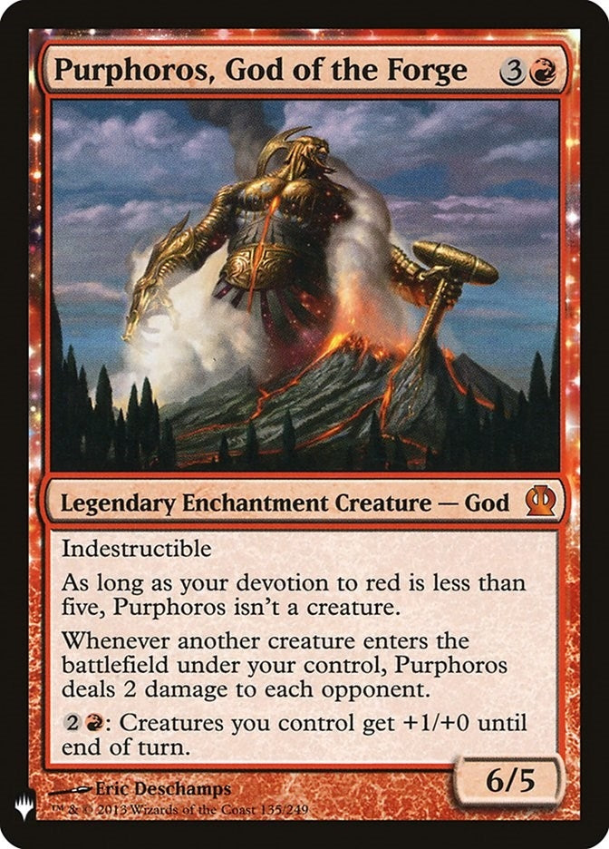 Image for Purphoros, God of the Forge (135) [The List Reprints] - Magic: The Gathering