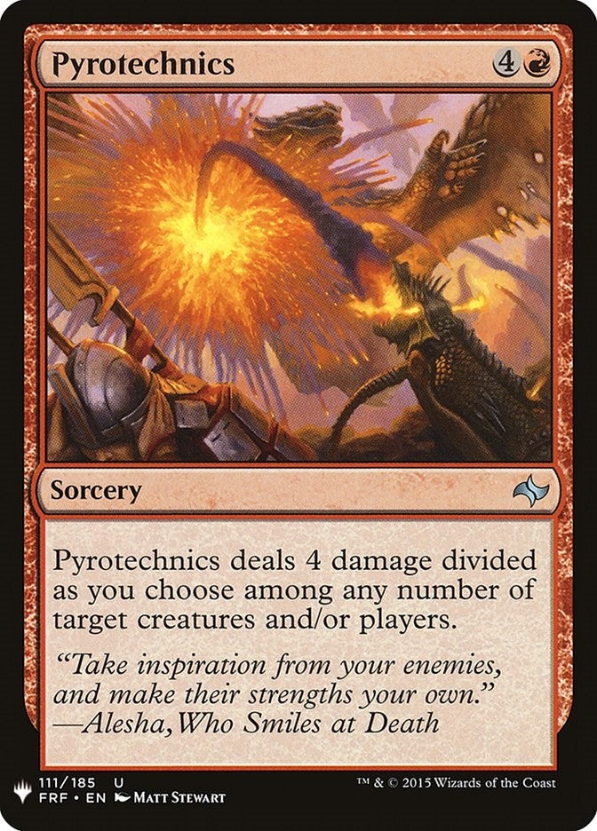 Image for Pyrotechnics (111) [The List Reprints] - Magic: The Gathering