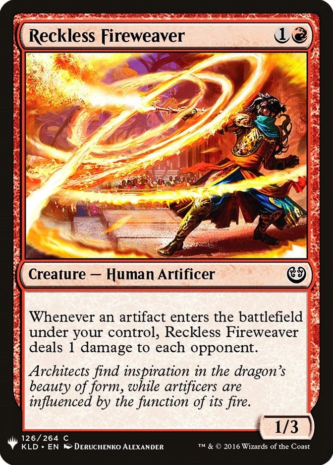 Image for Reckless Fireweaver (126) [The List Reprints] - Magic: The Gathering