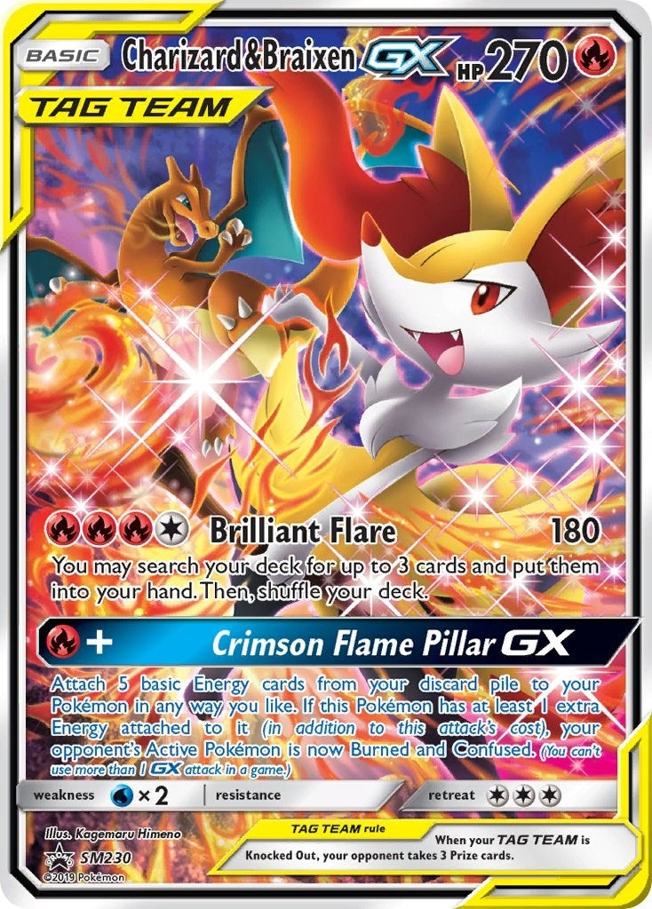 Image for Charizard & Braixen GX - SM230 (SM230) [SM Promos] - Pokemon