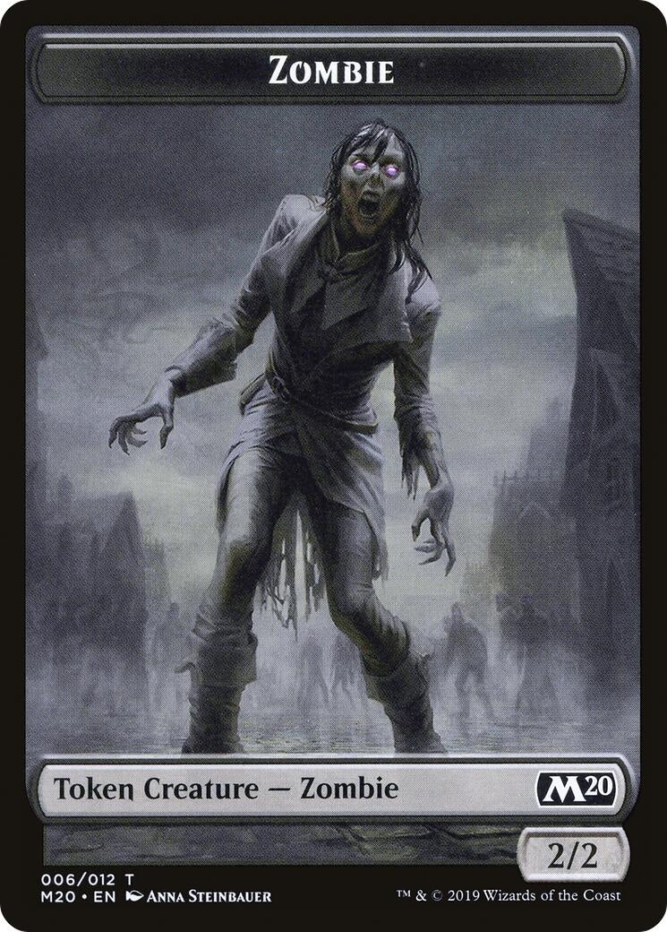 Image for Zombie // Wolf Double-Sided Token (6 // 8) [Magic Game Night 2019] - Magic: The Gathering