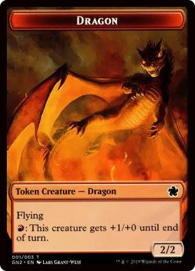 Image for Dragon (001) // Zombie Double-Sided Token (1 // 6) [Magic Game Night 2019] - Magic: The Gathering