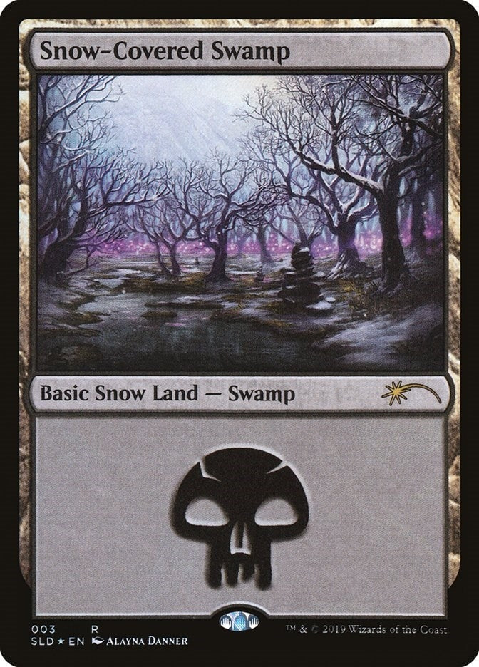 Image for Snow-Covered Swamp (3) (3) [Secret Lair Drop Series] - Magic: The Gathering