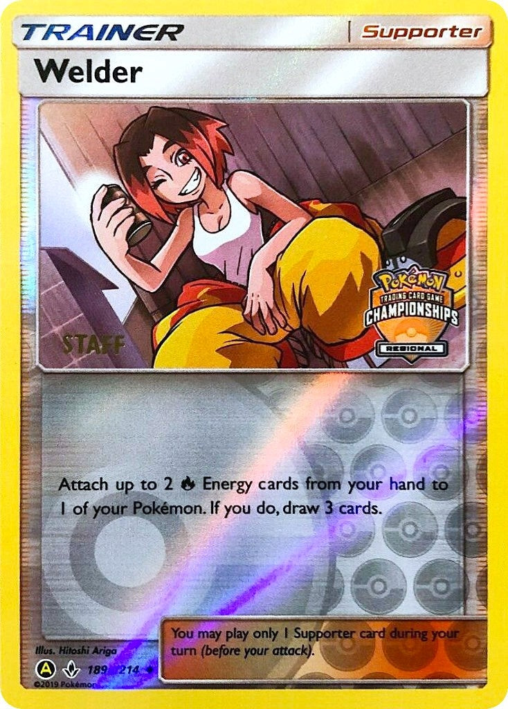 Image for Welder - 189a/214 (Regional Championships) [Staff] (189a/214) [League & Championship Cards] - Pokemon