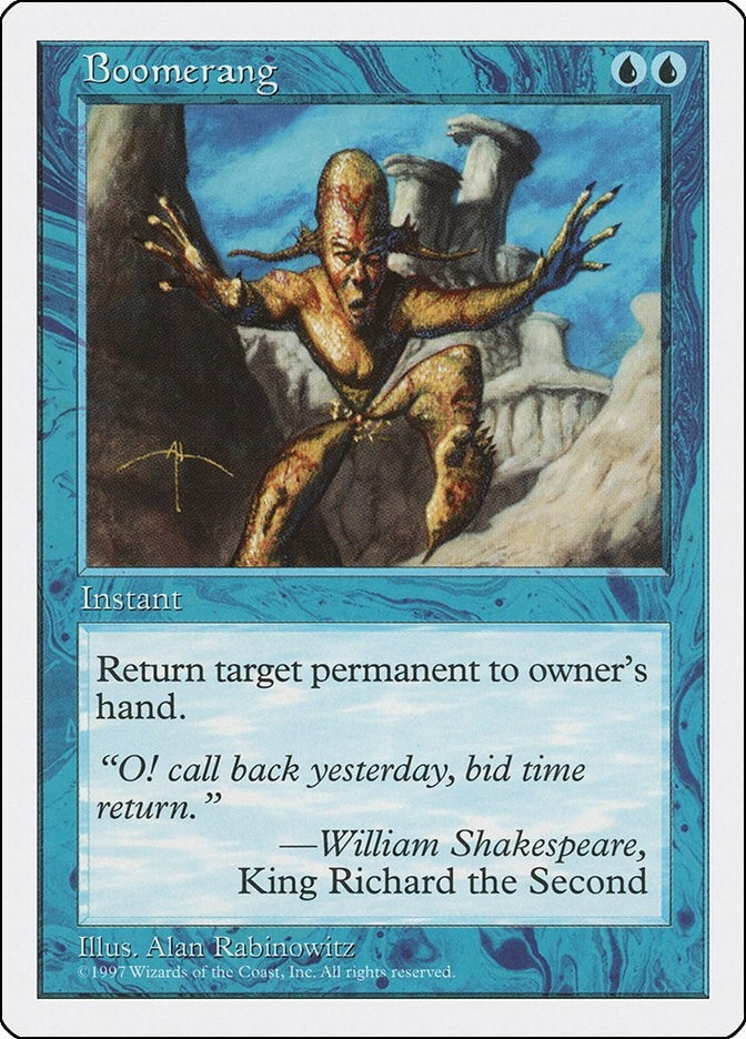 Image for Boomerang [Fifth Edition] - Magic: The Gathering