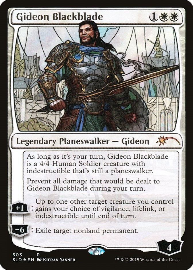 Image for Gideon Blackblade (Stained Glass) (503) [Secret Lair Drop Series] - Magic: The Gathering