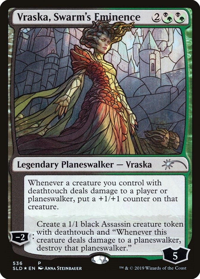 Image for Vraska, Swarm's Eminence (Stained Glass) (536) [Secret Lair Drop Series] - Magic: The Gathering