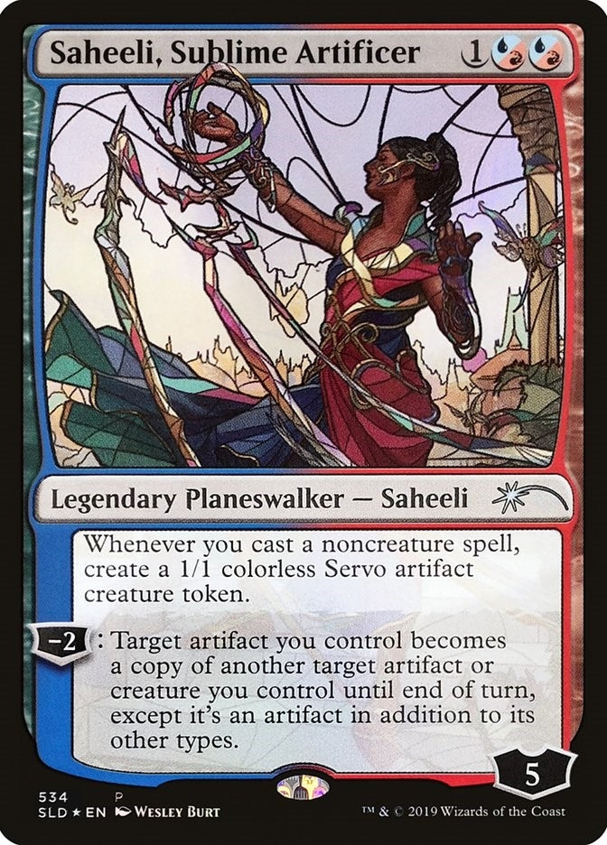 Image for Saheeli, Sublime Artificer (Stained Glass) (534) [Secret Lair Drop Series] - Magic: The Gathering