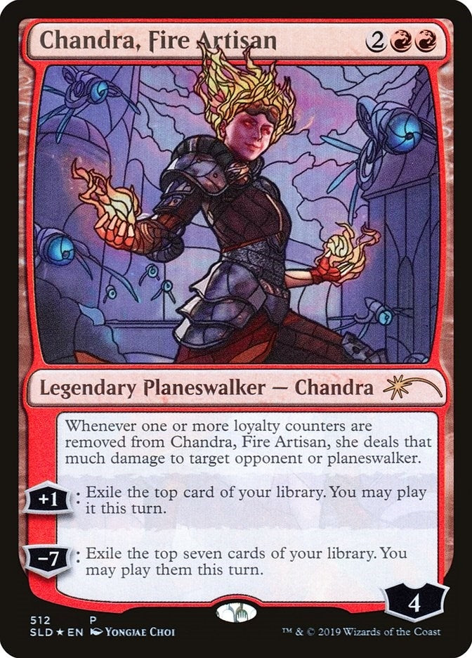 Image for Chandra, Fire Artisan (Stained Glass) (512) [Secret Lair Drop Series] - Magic: The Gathering