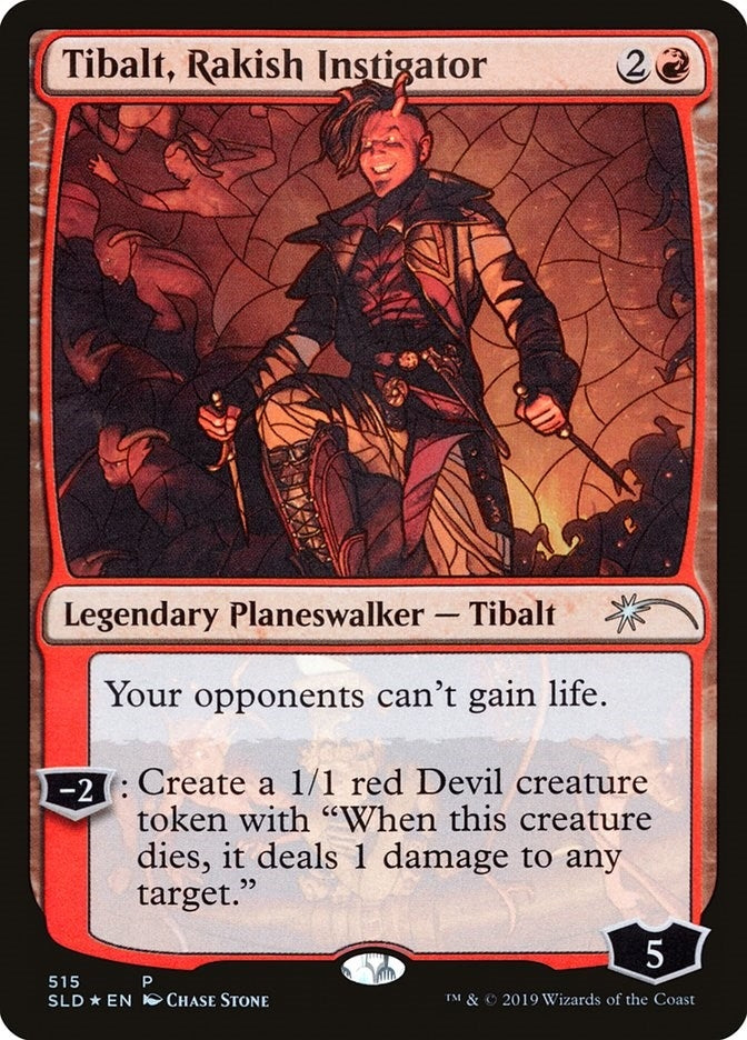 Image for Tibalt, Rakish Instigator (Stained Glass) (515) [Secret Lair Drop Series] - Magic: The Gathering