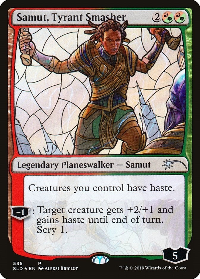 Image for Samut, Tyrant Smasher (Stained Glass) (535) [Secret Lair Drop Series] - Magic: The Gathering