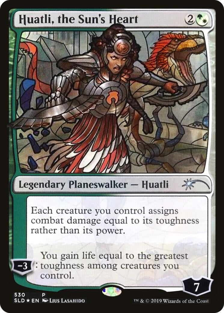 Image for Huatli, the Sun's Heart (Stained Glass) (530) [Secret Lair Drop Series] - Magic: The Gathering