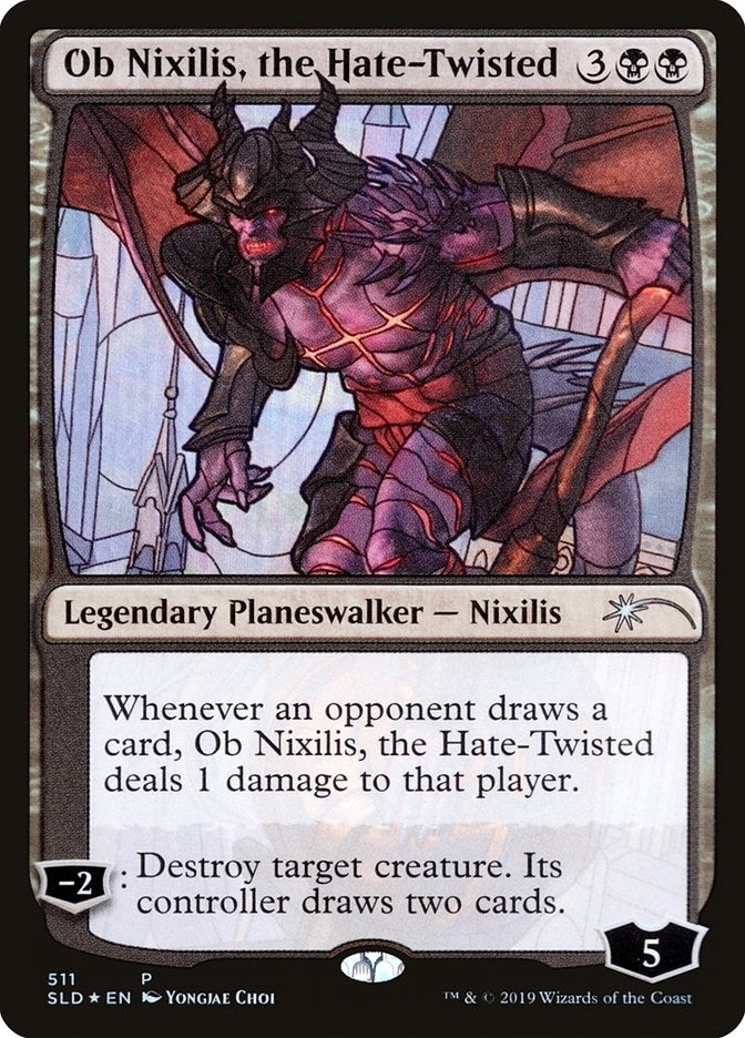 Image for Ob Nixilis, the Hate-Twisted (Stained Glass) (511) [Secret Lair Drop Series] - Magic: The Gathering