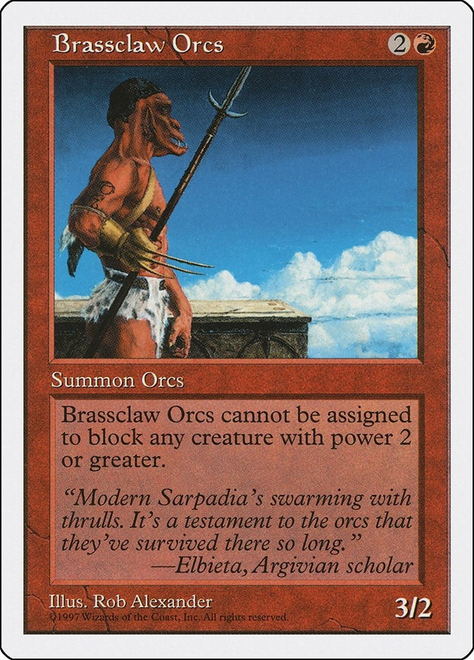 Image for Brassclaw Orcs [Fifth Edition] - Magic: The Gathering